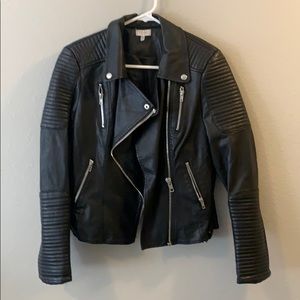 Vegan Leather Biker Jacket